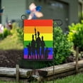 thumbnail image 5 of Rainbow Pride House Flag 28x40 Double Sided, Lgbt Army Soldier LGBT Support Garden Yard Flags Gay Pride Lesbian Rainbow Banner Yard Outdoor Lawn Home Decoration, 5 of 5