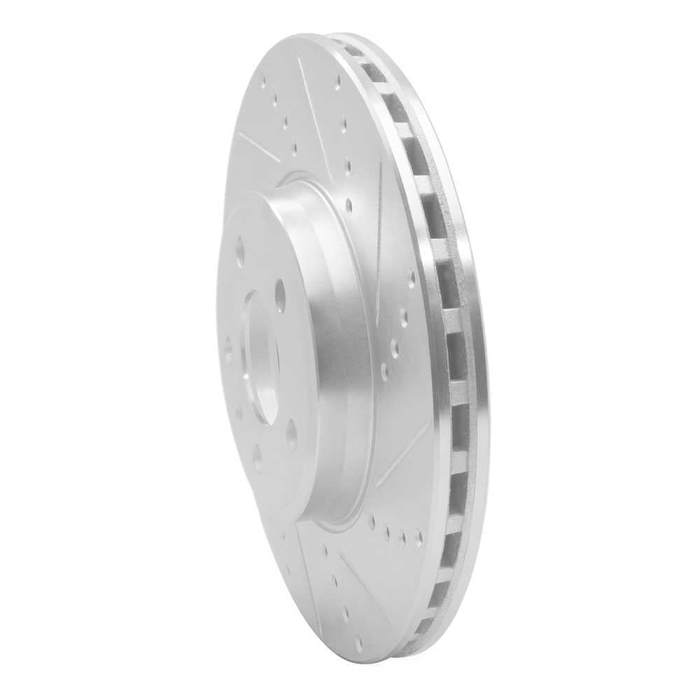 Dynamic Friction Company 631-73086R DFC Brake Rotor - Drilled And Slotted - Silver