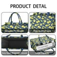 thumbnail image 4 of Large Capacity Tote Bag,Yellow Lemon Fruit Slices Blue Pattern Handbag Fashion Luxury Tote Bag,15.7"x13"x 5.1" Inches,Laptop Compatible, 4 of 6