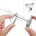 thumbnail image 4 of Thermometer Holder Thermometer Clip Holder Kitchen Nontoxic Probe Clip Restaurant Stainless Steel Thermometer 2pcs, 4 of 7