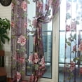 thumbnail image 2 of 100x200cm Elegant Floral Pattern Tulle Voile Door Window Curtain Drape Panel Sheer Scarf Valances, 2 of 9