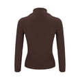 thumbnail image 5 of BOOMILK Turtleneck Sweaters for Women Slim Fit Lightweight Long Sleeve Undershirt Warm Knitted Pullover Brown, 5 of 7
