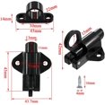 thumbnail image 3 of nipocaio Loquet de Porte 4 Pcs Loquet de Porte Automatique Verrou de Portail Extérieur Loquet de Fenêtre Ressort Loquet de Porte Noir Aluminium avec Vis, 3 of 5