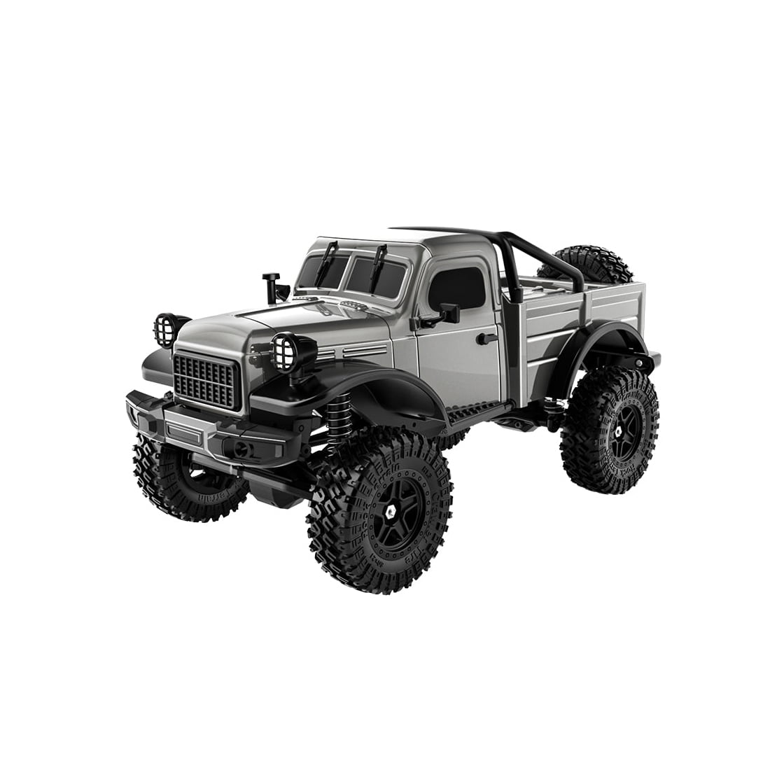 C8813 1/14 Scale 4WD Rock Crawler RC Truck, 2.4G Remote Control Off-Road Vehicle with High Torque Motor & LED Lights, 40+ Min Playtime, Waterproof ESC for Teens and Adults