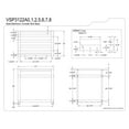 thumbnail image 2 of Kingston Brass VSP3122A5 Steel Console Sink Base in Oil Rubbed Bronze, 2 of 5