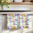 thumbnail image 7 of Spring Wildflowers Kitchen Towels Set of 3, Watercolor Floral Leaf Colorful Plaid Absorbent Dish Towels for Kitchen, Microfiber Hand Towel, Quick Drying Tea Towel for Cleaning Decorative Dishcloths, 7 of 7