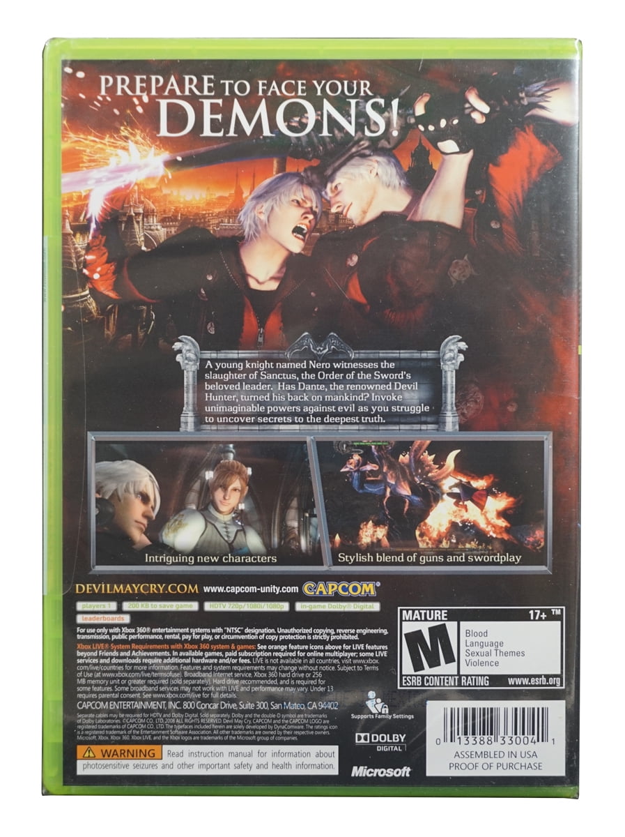 Jogo Devil May Cry 4 Xbox 360 Lacrado Platinum Hits..Plataforma