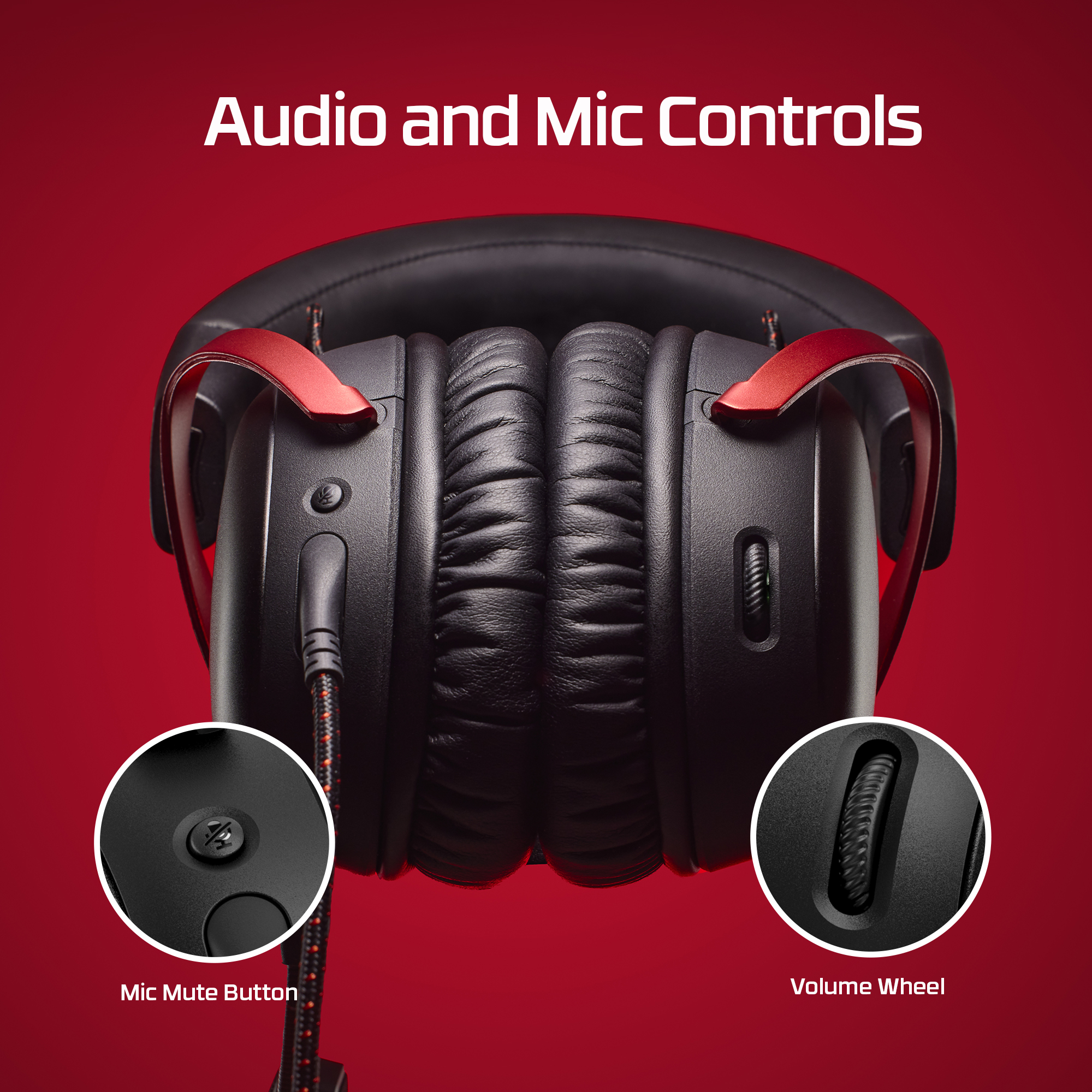 HyperX Cloud III Wired Gaming Headset, Black/Red photo 7