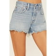 thumbnail image 2 of Levi's Women's Light Wash Micro Vibes 501 Original Shorts Light Wash 30, 2 of 4