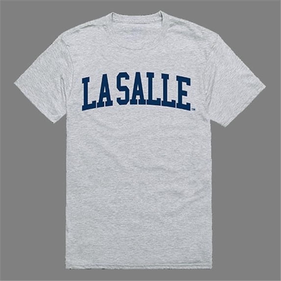 W Republic Products La Salle Game Day Tee, Heather Grey - Medium