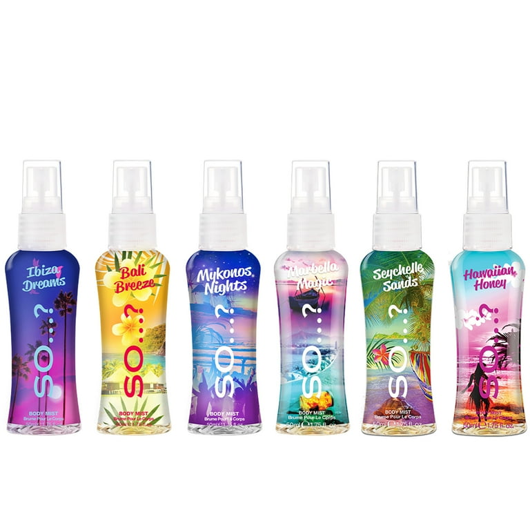 Soâ€¦? Escapes Body Mist Set, 6 Pc Womenâ€™s Body Spray Gift Set