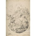 thumbnail image 3 of Geronimo Cenatiempo 17x24 Black Modern Framed Museum Art Print Titled - The Virgin and Child Intervening for Victims of the Plague, 3 of 5