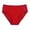 Red #92, variant on WULMLEO Cotton Bikini Brief Women's Breathable Panties Plus Size Camel L