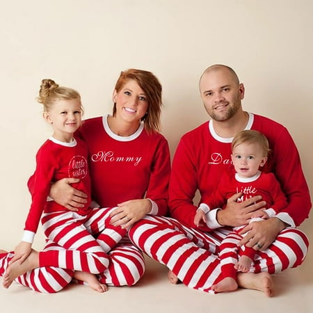 

Family Matching Christmas Pajamas PJs Sets Xmas Sleepwear Nightwear Cotton