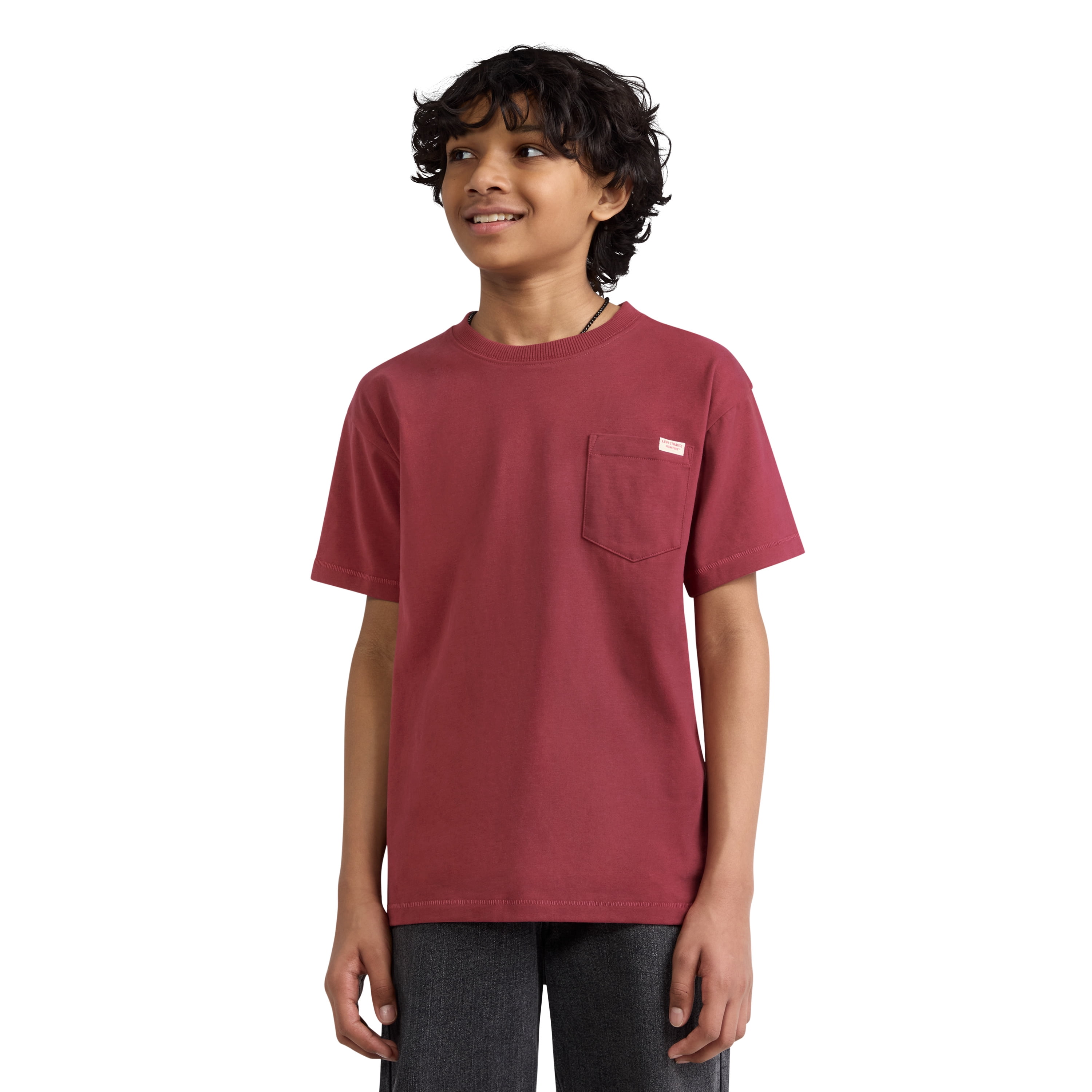 Levi Strauss Signature Boys Short Sleeve Pocket Tee, Sizes 4-18