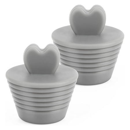 

Bath Tub Plug Silicone Sink Stopper Spiral Pattern Heart Shape for Bathroom