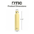 thumbnail image 5 of RTIC 26 oz Ceramic Lined Insulated Journey Water Bottle, Leak-Proof Lid, Sunlight, 5 of 7