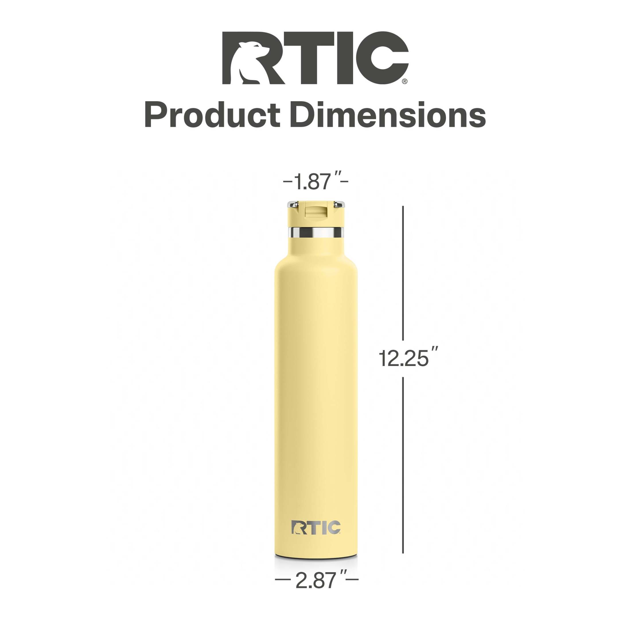 RTIC 26 oz Journey Water Bottle with Straw Lid, Yellow photo 4