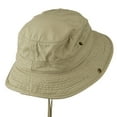 thumbnail image 3 of Big Size Camouflaged Brim Cotton Washed Bucket Hat - Khaki 2XL-3XL, 3 of 5