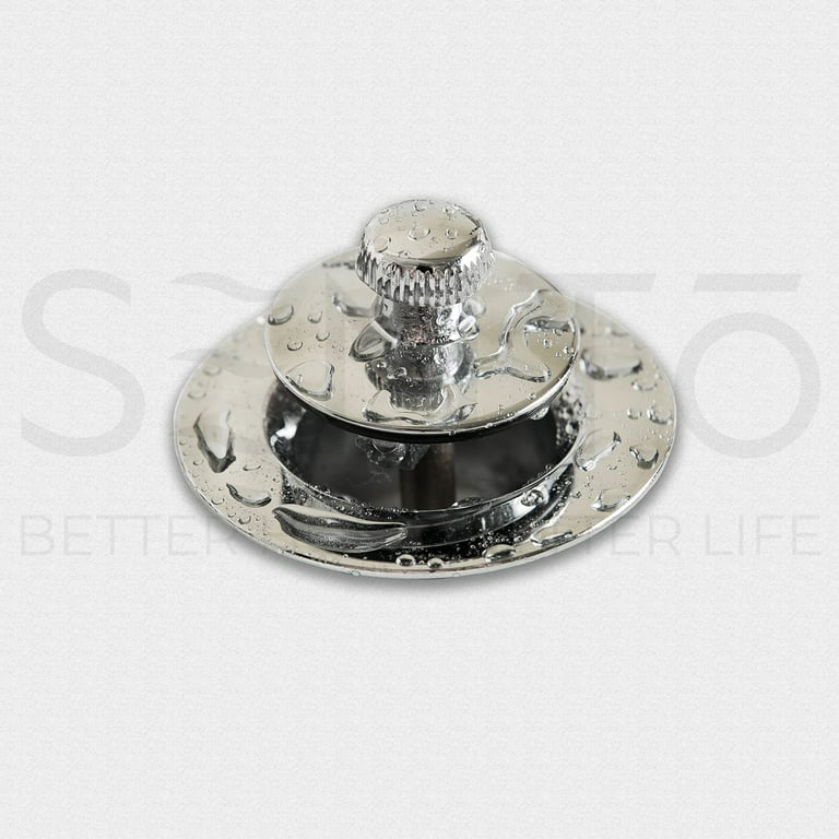 DANCO Lift and Turn Tub Drain Stopper in Chrome 88599 - The Home Depot