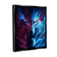 thumbnail image 4 of Stupell Industries Ombre Wolf & Clouds Animals & Insects Painting Black Floater Framed Canvas Art Print Wall Art, 25 x 31, 4 of 10