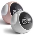 thumbnail image 1 of LED Réveil Numérique Expression Faciale Mignon Réveil Horloge de Bureau Rechargeable avec 1500mAh Luminosité de la Batterie Réglable Table de Chevet Décoration de Table pour Chambre à Coucher (Blanc), 1 of 10