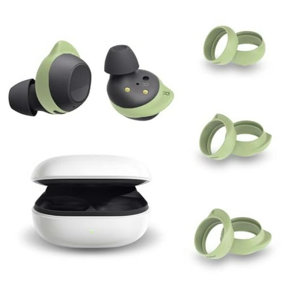 Galaxy Buds FE Soft Silicone Wing Tips with Storage Box - Olive Green