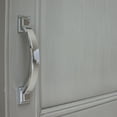 thumbnail image 3 of GlideRite 3 in. Center Arched Square Pulls Cabinet Hardware Handles, Polished Chrome, Pack of 10, 3 of 5