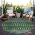thumbnail image 6 of Addison Rugs Chantille Indoor/Outdoor Transitional Boho Olive Washable Round Rug, 8' x 8', 6 of 6