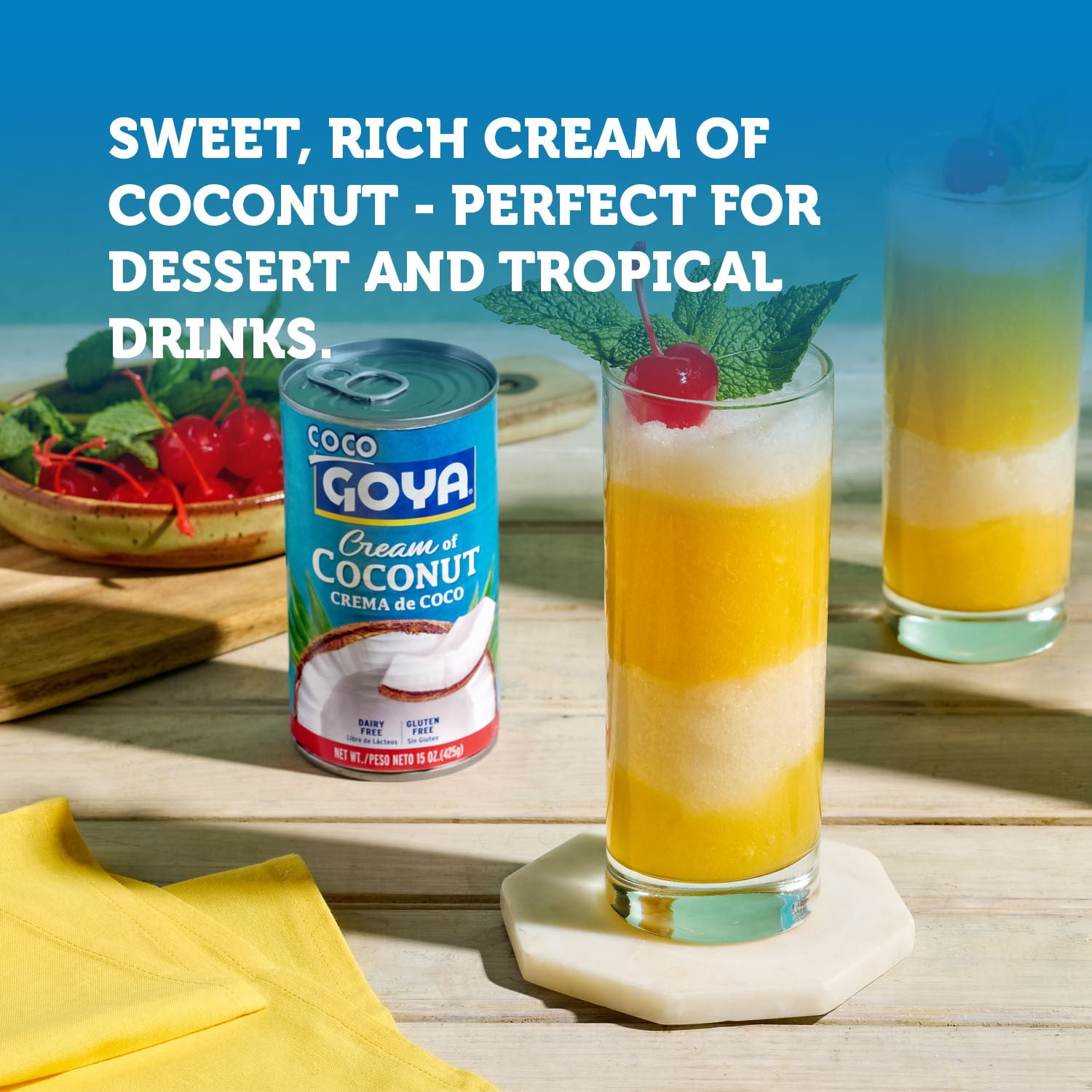 (3 pack) GOYA Cream of Coconut 15 oz Can