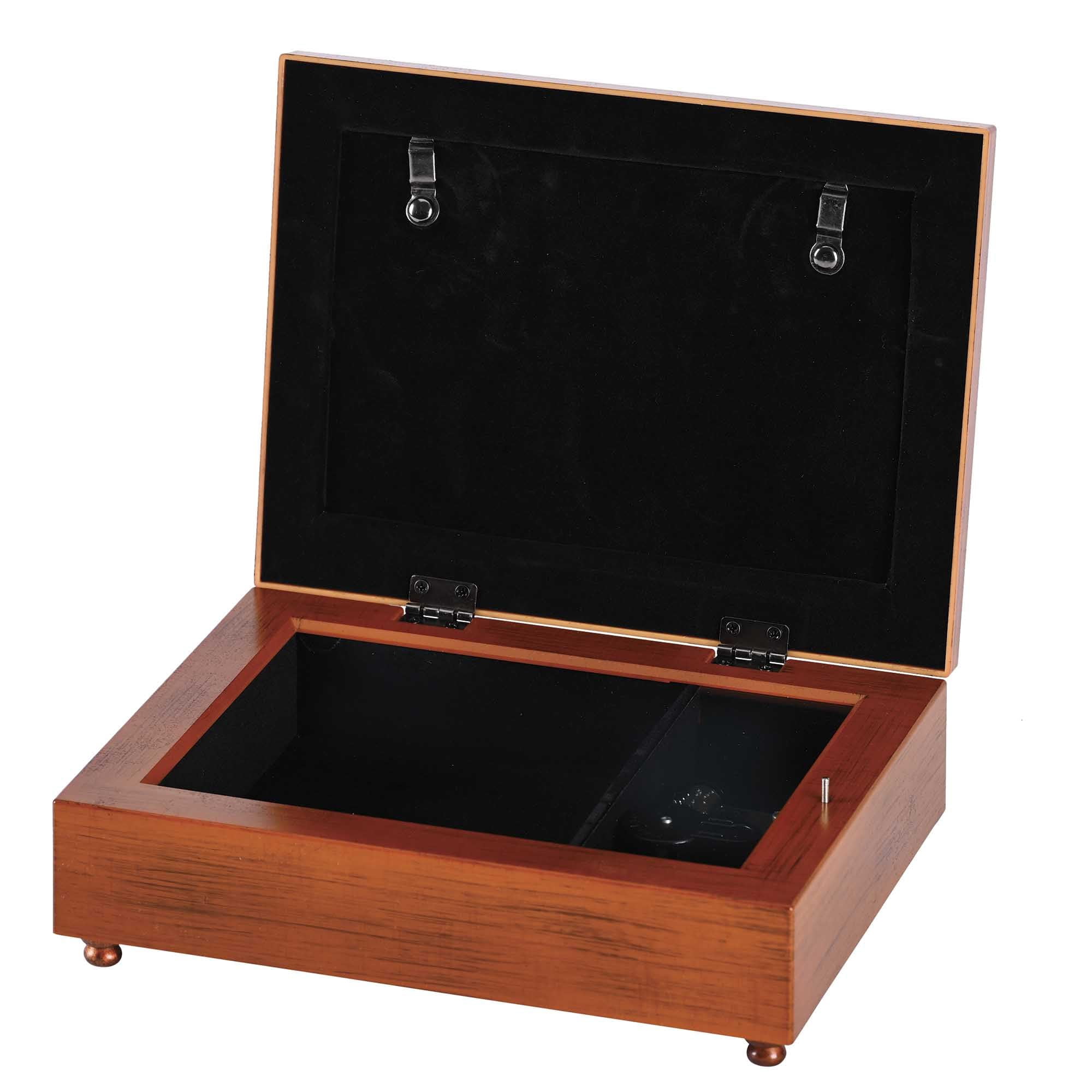 Dicksons BOXMBWG-113 Baptized Guide You Help You Share Your Faith Woodgrain Plastic Hinged Lid Velvet Lined Keepsake Jewelry Storage Musical Box Holds 4 x 6 Photo Plays Tune Amazing Grace