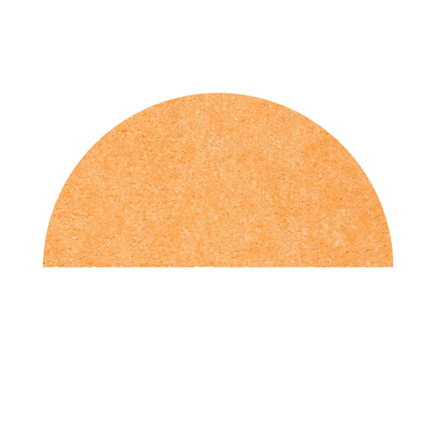 Home Queen Kids Solid Color Peach Half Round 30 X 60 Area Rug - 30 X 60 Area Rugs Home Queen Kids Solid Color Peach Half Round 30 X 60 Area Rug - 30 X 60 Area Rugs