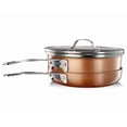 thumbnail image 3 of Gotham Steel StackMaster 3-Piece Aluminum Ultra-Nonstick Cast Textured Ceramic Coating Cookware Set, 3 of 3