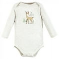 thumbnail image 3 of Hudson Baby Cotton Long-Sleeve Bodysuits, 3- Pack, Newborn- 24 Months, 3 of 5