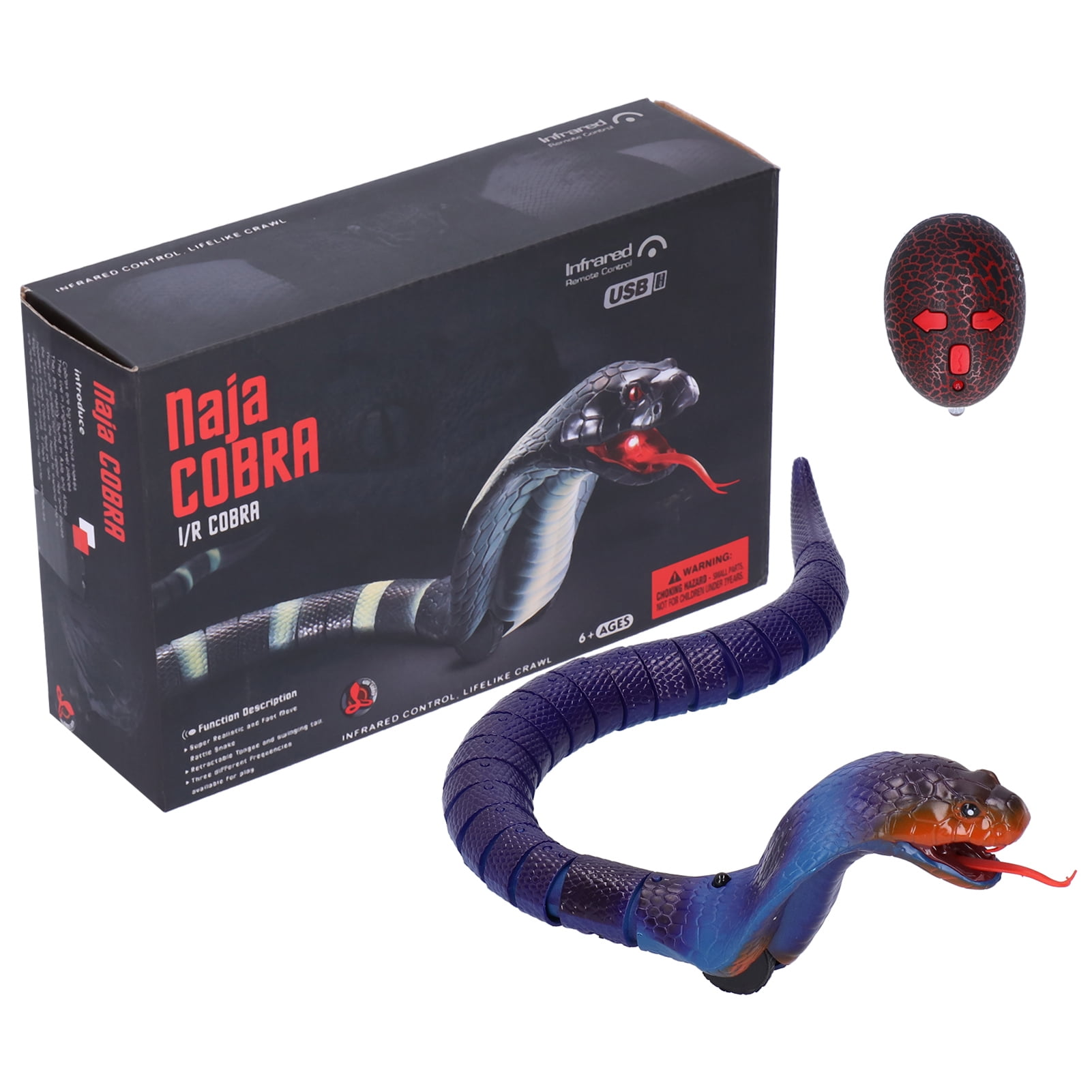 Télécommande simulée Serpent Télécommande électrique Snake Trick Toy
