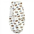 thumbnail image 5 of Hudson Baby Infant Boy Quilted Cotton Swaddle Wrap 3pk, Moose Bear, 0-3 Months, 5 of 5