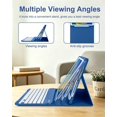 thumbnail image 4 of Magnetic Keyboard Mouse Combo Case with RGB Backlight Keypad & Stylus Slot for iPad 10.2" 7/8/9 Gen, Air 3, Pro 10.5",Navy Blue, 4 of 9