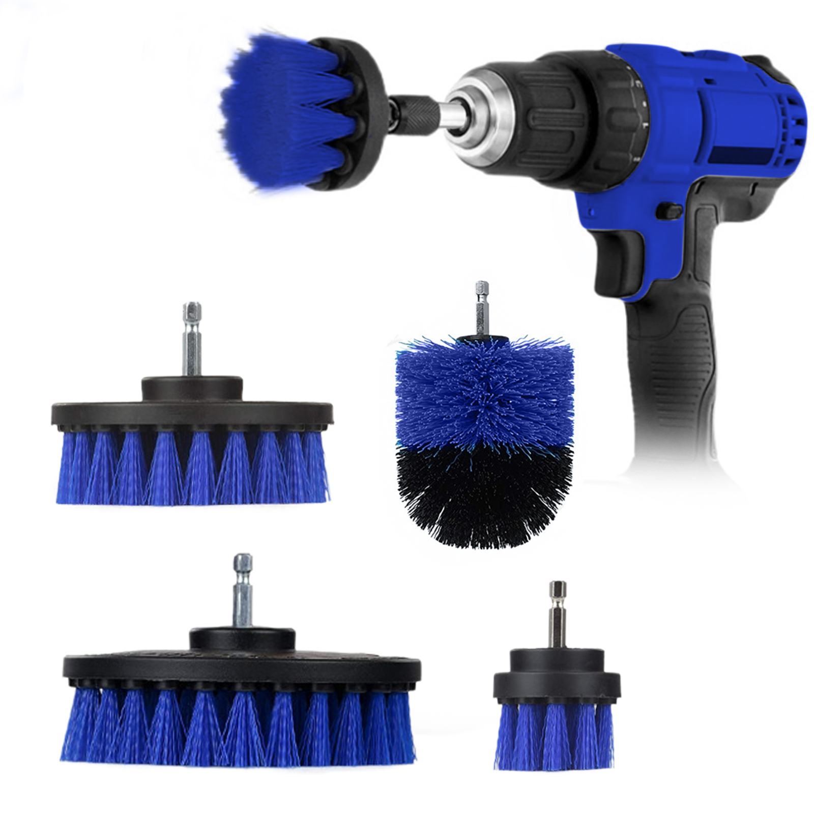 5" Dia Loop Back Rotary Brush w/ 0.875" Polyp Bristles 5 Inch