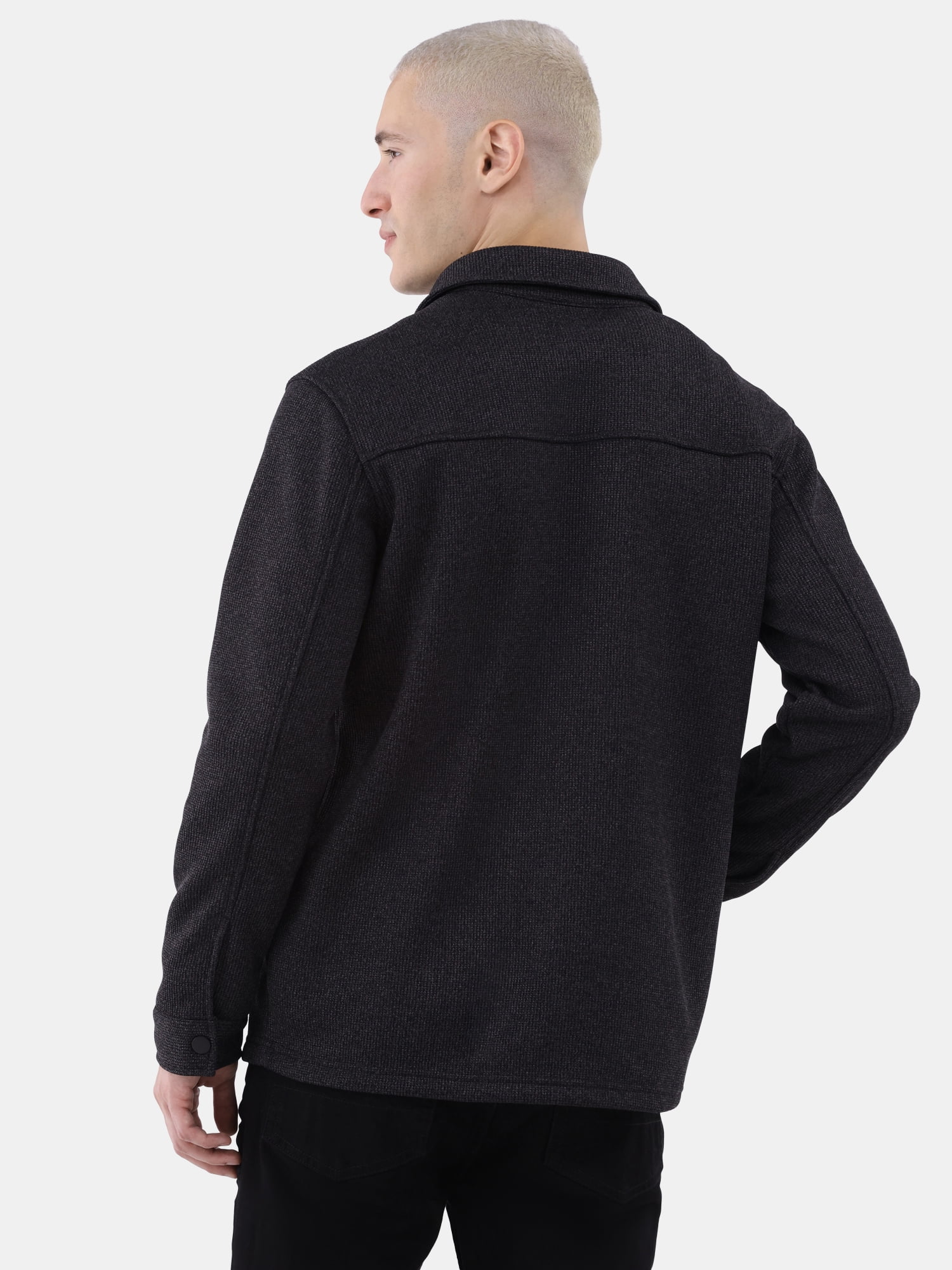 George Men's & Big Men's Knit Fleece Shirt Jacket, Sizes S-3XL