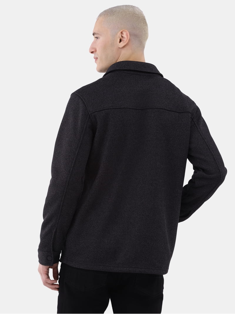 George Men's & Big Men's Knit Fleece Shirt Jacket, Sizes S-3XL