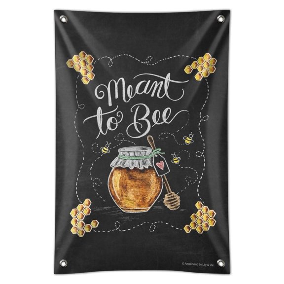 Meant to Bee Honey Pot Love Home Business Office Sign