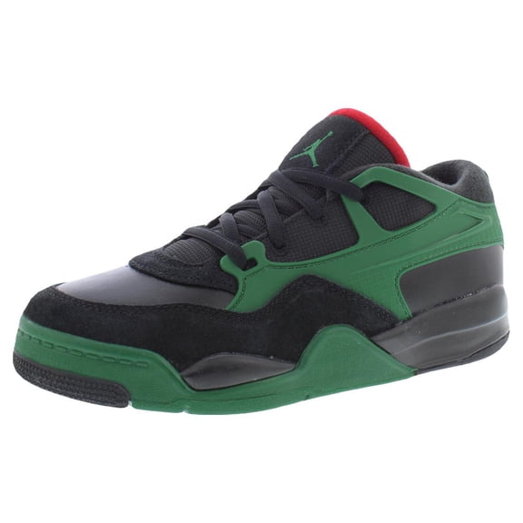 Nike Jordan 4 RM PS Boys Shoes Size 2, Color: Black/Varsity Red/Gorge Green