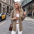 thumbnail image 5 of Women's Open Front Long Cardigan Lightweight with Pockets Fall Layering, 5 of 8