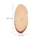 thumbnail image 3 of Centro de mesa redondo de madera, decoración de madera sin tratar, recorte de madera, rodaja de madera en blanco., 3 of 7