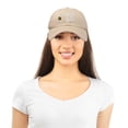 thumbnail image 5 of DALIX Save The Bees Baseball Cap Dad Hat Embroidered Womens Girls in Khaki, 5 of 6