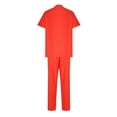 thumbnail image 4 of Cavosen Uniform Sets for Women Nurses Red Scrub Sets 2 Piece Outfit with Pocket Stretch Workwear Short Sleeve V-Neck Long Pants Nurse Uniform Solid Loungewear Lightweight S, 4 of 5