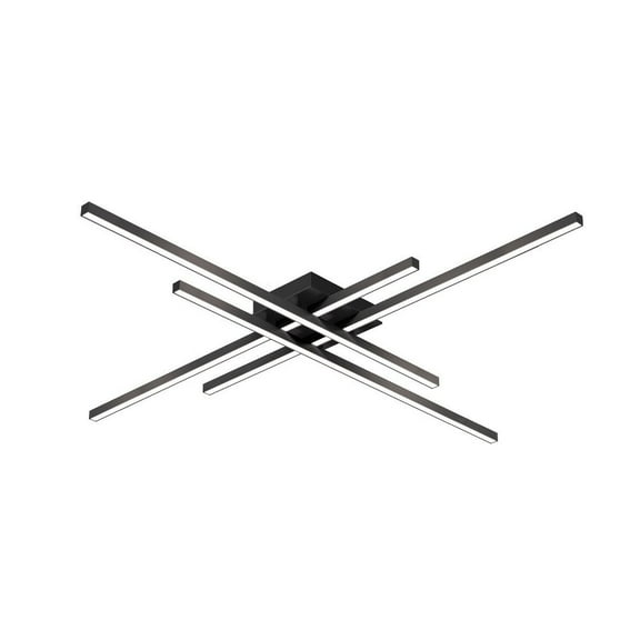 FM18247-BK-Kuzco Lighting-Vega Minor - 61W LED Flush Mount-2.75 Inches Tall and 46.5 Inches Wide-Black Finish