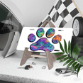 thumbnail image 3 of 1 Pcs 2D Flat License Plate Covers & Frames, Colorful Pet Paw For Decorative Front, Waterproof For Decoration Aluminum License Plate Covers & Frames Cover For Men Women, 12" X 6", 3 of 6