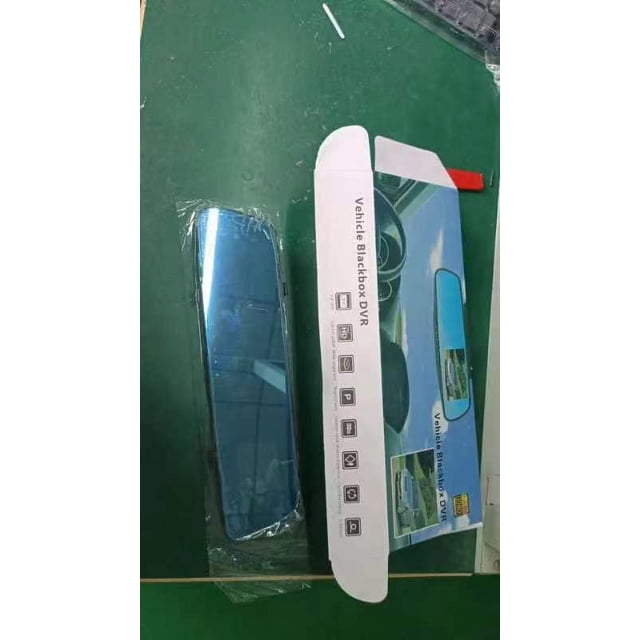 Grabadora de conducción de 0,9 mil millones de 4,3 pulgadas con doble lente HD, espejo retrovisor para coche, grabación dual, imagen de marcha atrás, dvr