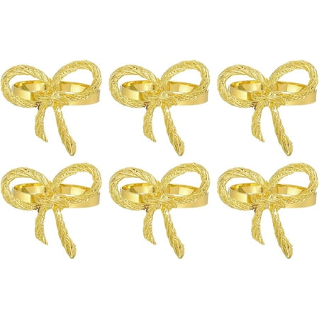 

uxcell 12Pcs Metal Napkin Rings Butterfly Table Napkin Holders Serviette Buckles for Decoration Adornment Wedding Parties Banquet Gold
